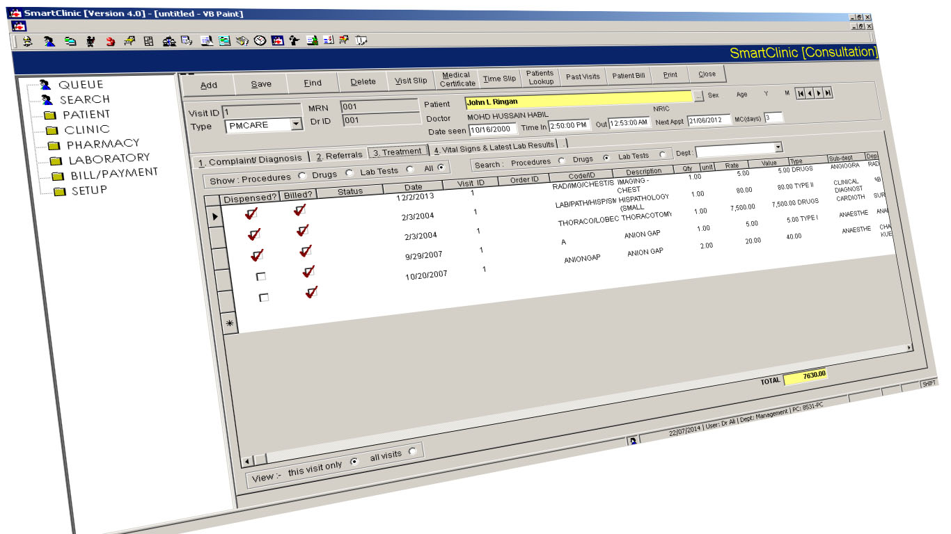 Patient mgmt, bed mgmt, billing, discharge, lab, pharmacy, DICOM, dictation,ICD-10 (click to close)